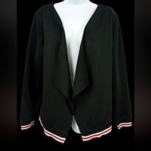 *3/$30* Torrid size 2 raw hem open sporty scuba blazer bomber